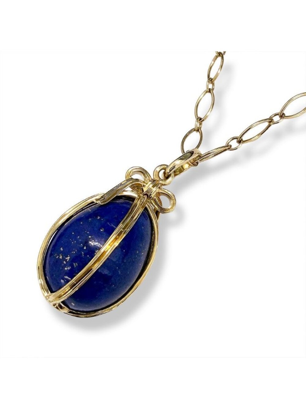 Tiffany & Co Jean Cheran Badger Egg Charm Lapis Lazuli Necklace